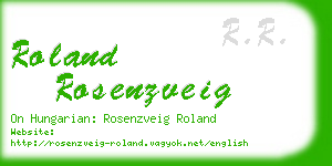 roland rosenzveig business card